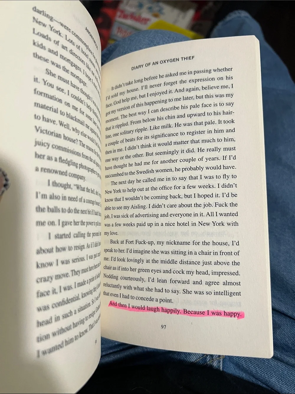 Diary of an Oxygen Thief book